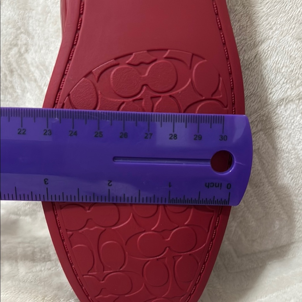 NWOT Coach Red Patent Leather Flats size 7.5B - Picture 9 of 9